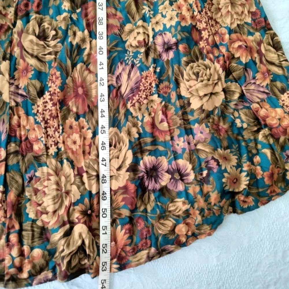 VTG Jeffrey & Dara By Linda Hutley NWT Floral Dress Size 15/16 Retro Deadstock - Picture 16 of 16
